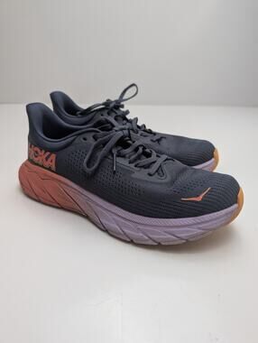 HOKA Arahi 7 Blue and Pink Size 8 B Running Shoes - Without Insoles